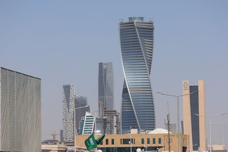 Riyadh's modern skyline on a clear day